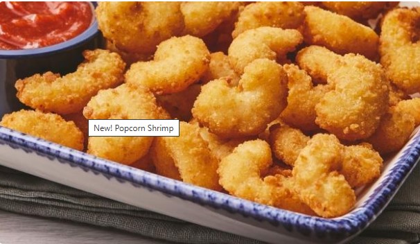 New! Popcorn Shrimp red lobster menu